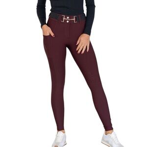 Free Ride Equestrian Lux Zip Breeches size Small in Raspberry